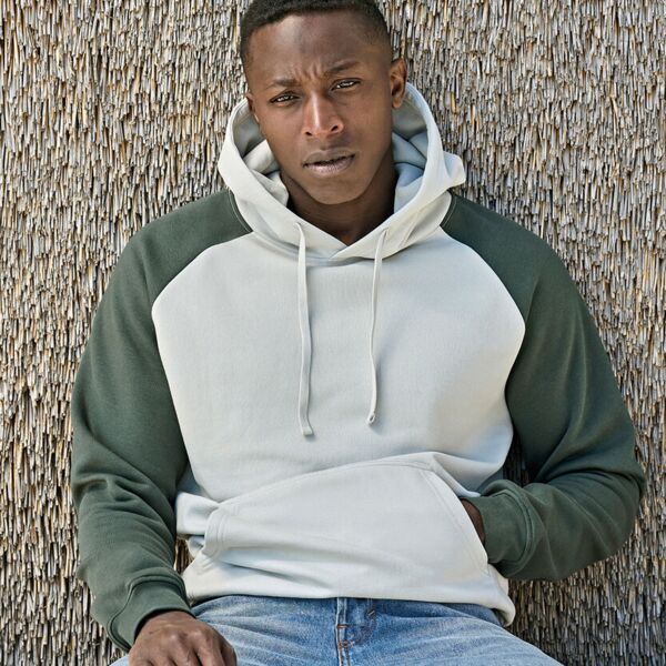UNLABELED two-tone hooded sweatshirt (5156) Thumbnail